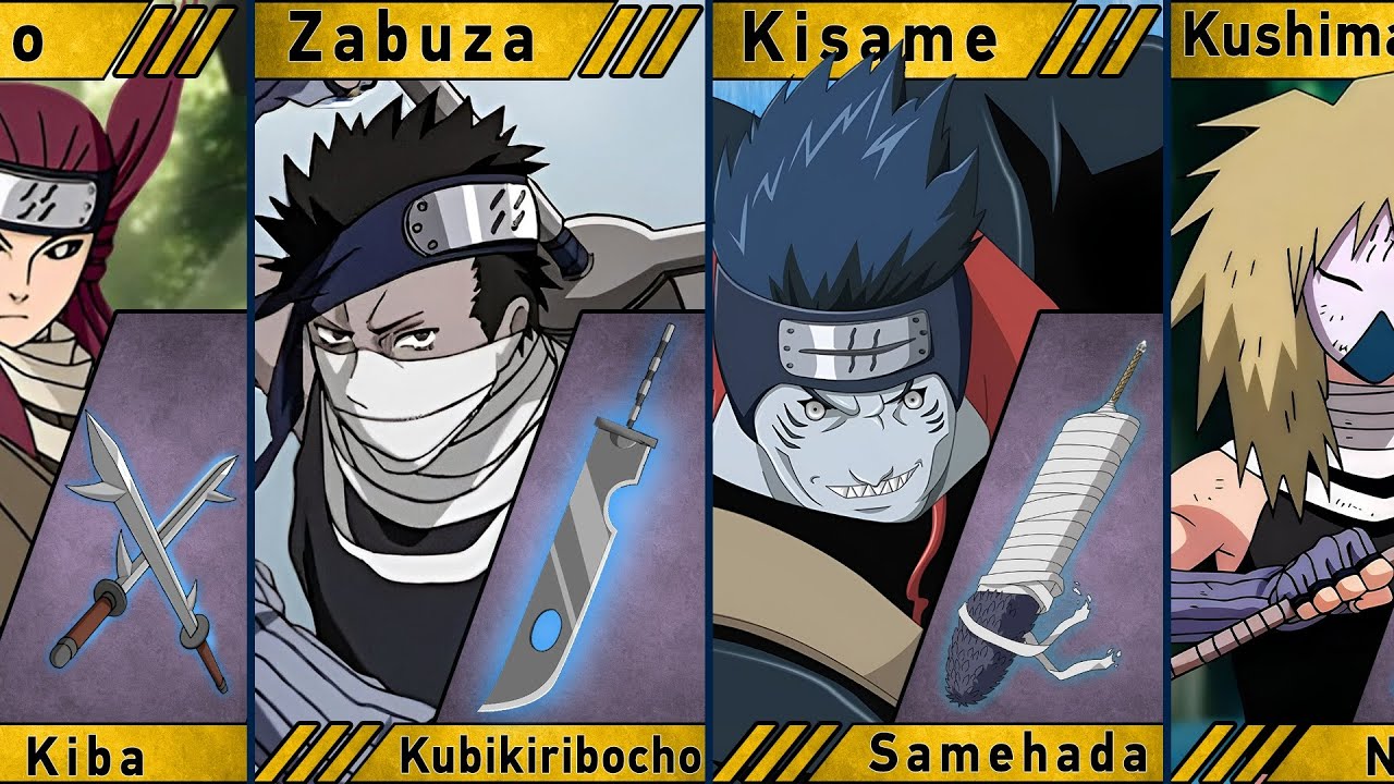 All Seven Ninja Swordsmen of the Mist in Naruto and Boruto