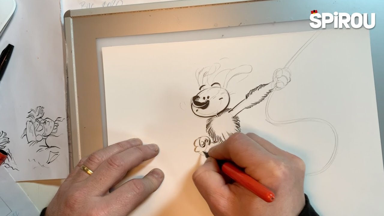 Masterclass pour dessiner SuperGroom et le Marsupilami par Yoann - Partie 2