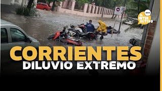 CORRIENTES BAJO AGUA: Lluvias extremas, cortes de luz y caos total ⛈️🚫