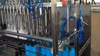 10 Nozzle High Speed High Precision Linear Type Piston 100ml-1l Hand Washing Filling Machine