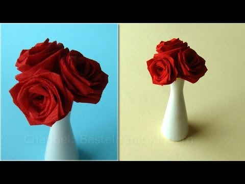 Diy: crepe paper roses how to make crepe paper flowers very easy ...