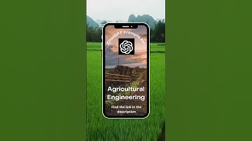 ChatGPT Prompts for Agricultural Engineering  #chatgpt #prompt #promptengineering