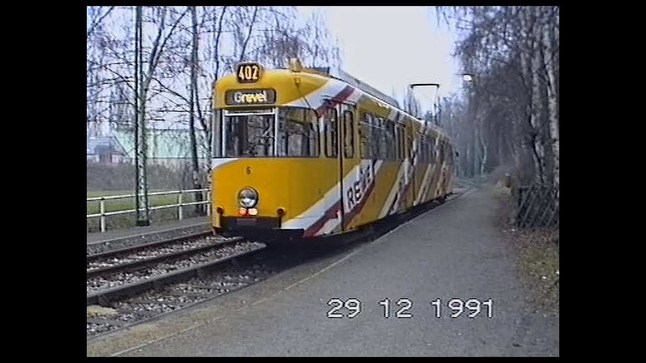 Fahrt mit der Straßenbahn durch Dortmund 29.12.1991