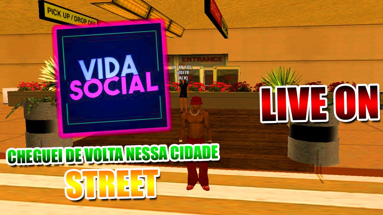 LIVE ON - GTA SAMP RP ** CHEGUEI DE NOVO NESSA CIDADE ** Vida Social RP ...
