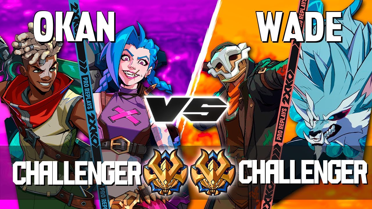 2XKO ▰ OKAN (Jinx-Ekko) vs WADE (Ekko-Warwick) ▰ 2XKO Pro level replays