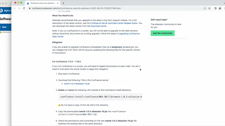 BigFix  - Atlassian 0-Day Confluence Server and Data Center