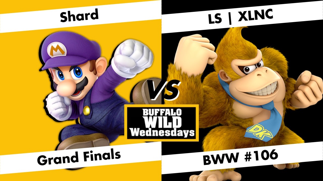 Buffalo Wild Wednesdays #106 - Grand Finals - Shard (Mario) vs. XLNC (Donkey Kong) - SSBU