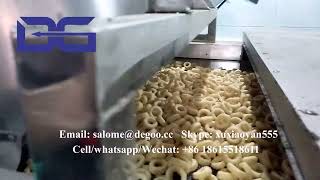 Ring Circle shape corn puffs snacks food cheetos cheese ball corn curls extruder machine line