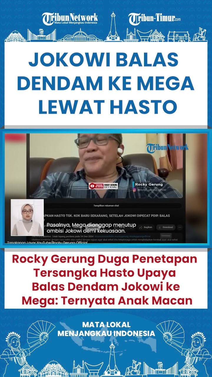 SHORT Rocky Gerung Duga Jokowi Balas Dendam ke Megawati Lewat Penangkapan Hasto Kristiyanto!