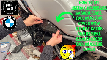 2017 BMW R NineT / Fit Install llmberger Gloss Carbon Fuel Injector Cover + Remove Old Fuel Cover