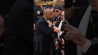 Denzel Washington Sparks Drama at Cannes Festival 💖✨ #denzelwashington #shorts