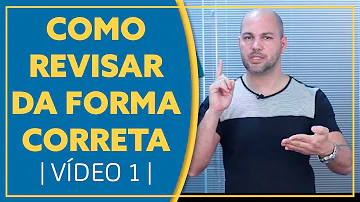 Como revisar de forma correta?