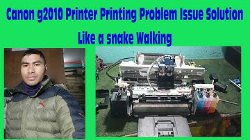 Canon g2010 Printer Printing Problem Issue Solution Like a snake Walking,