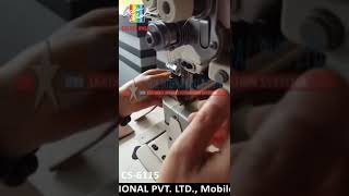 CS 6115  Direct Drive, Double Needle, Top & Bottom Roller Feed, Postbed Sewing Machine.