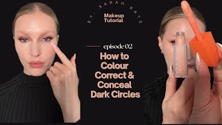 How to Colour Correct & Conceal Dark Circles #makeup #makeuptutorial #concealer