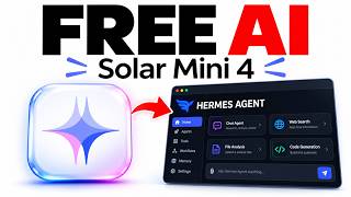 Run Hermes Agent FREE With Solar Mini 4