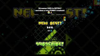 THE FUNNIEST CRASHOUT EVER #gd #geometrydash #gdmemes #gdlevels