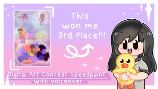 Winning 3rd Place In A Digital Art Contest (Mental Health Awareness) | KRITA SPEEDPAINT :))