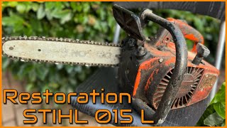 40 Years Old Chainsaw restoration | Stihl 015 L