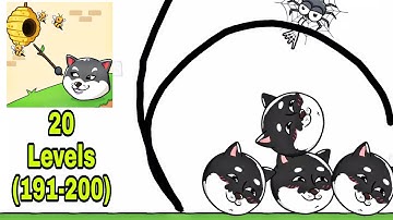 Doge Rescue: Draw To Save  -  Part 20 levels 191 to 200  Gameplay Walkthrough  ARMA (iOS & Android)