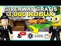 CARA DAPAT 3,000 ROBUX GRATIS!! 🎉 GIVEAWAY ROBUX UNTUK 30 ORANG PEMENANG!! 100 ROBUX PER PEMENANG!!