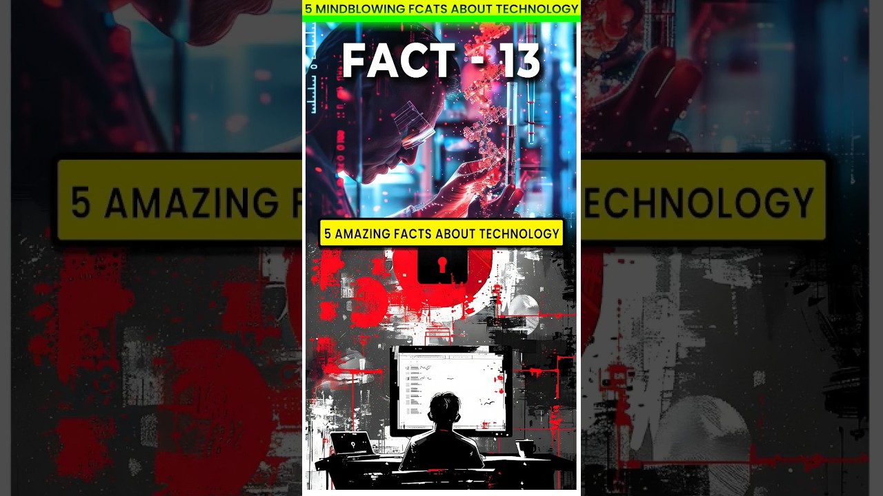 FACT - 13 | 5 MIND-BLOWING FACTS ABOUT TECHNOLOGY 🤯 | #subscribe #facts #interestingfacts #shorts
