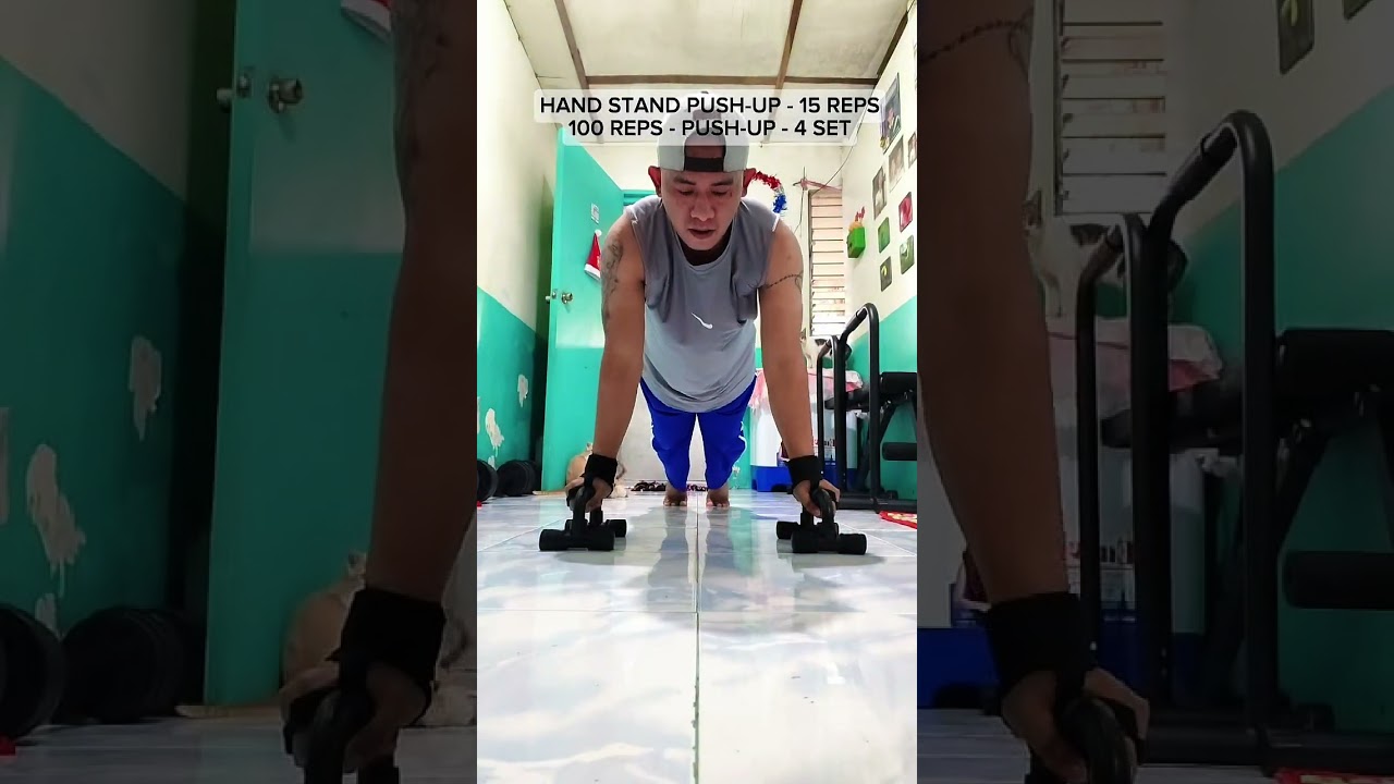 HAND STAND/PUSH-UP WORKOUT FOR TODAY LET'S GOAL 