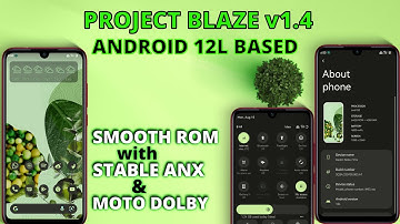 Project Blaze For Redmi Note 7 Pro | Project Blaze v1.4 Android 12L | Smooth ROM with ANX & Dolby