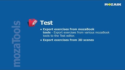 mozaBook Interactive Teaching Software - Test tutorial 7.
