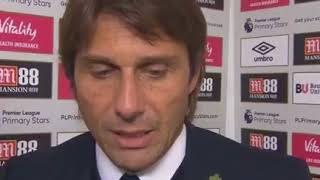 Antonio Conte Post Match Interview vs Bournemouth 1 0   Chelsea vs Borunemouth 1 0 MP4