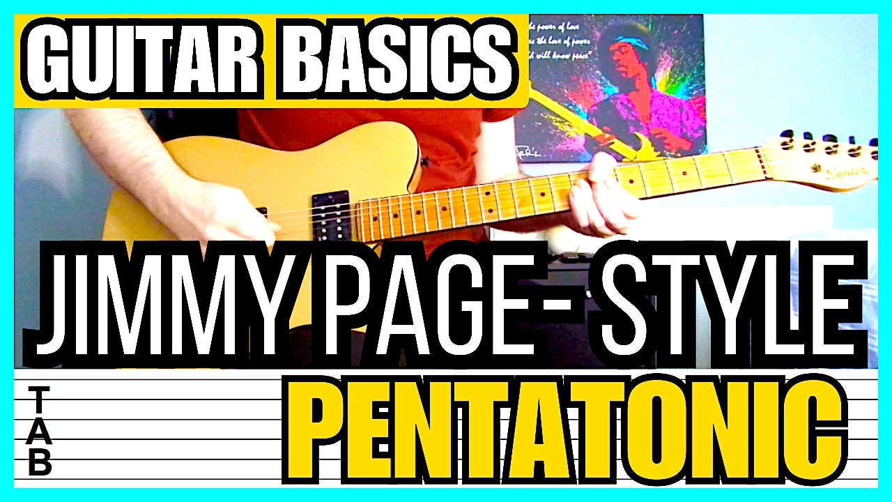 Guitar Basics - Jimmy Page-style Pentatonic Lick (Guitar Lesson) Tab | Tutorial