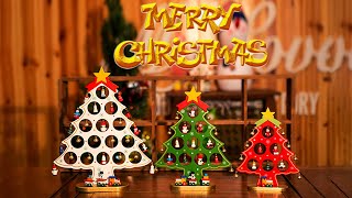 Wooden Christmas Tree Desktop Small DIY Mini Christmas Tree Decoration Scene Window Decoration