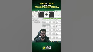 Copiar e Colar  Valores no Excel com a Área de Transferência #SHORTS