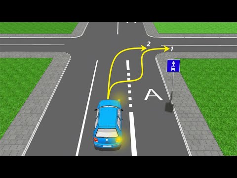 По какой траектории разрешено повернуть направо?