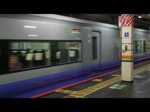 E657系カツK1編成フレッシュひたち青(ブルーオーシャン)塗装東京駅発車