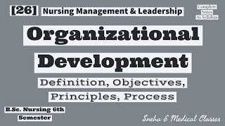 Organizational Development Definition, Objectives, Principles Process Hindi Management