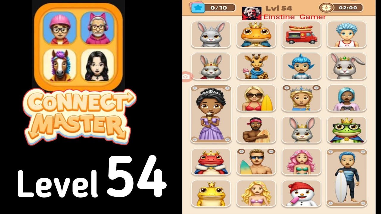 Connect Master Match Puzzle level 54 Guide Walkthrough Solution - YouTube