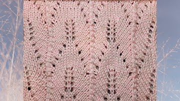 Красивый Эффектный Ажурный Узор Спицами + Схема Для Джемперов, Туник, Кардиганов, Кофточек