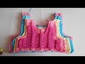 Como hacer canesu a crochet o ganchillo en todas las tallas / How to make canesu for girl dress