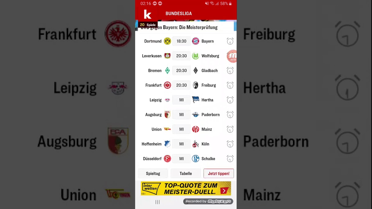Bundesliga Englische Woche