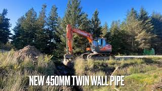Replacing a collapsed concrete culvert
