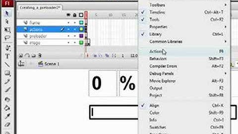 Creating a preloader in Flash