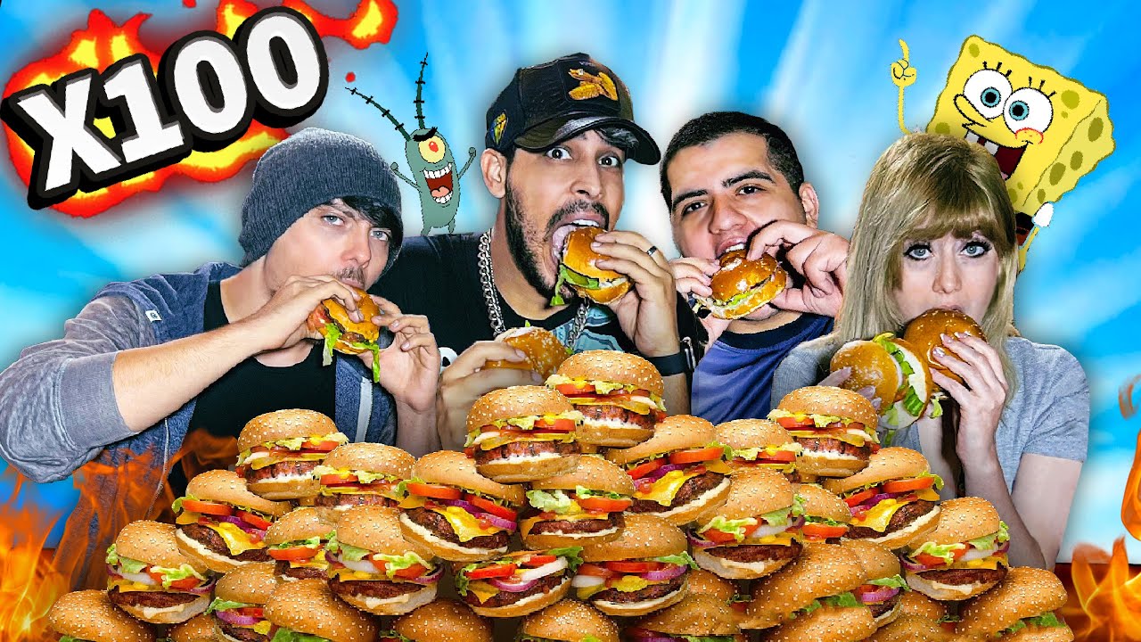 אכלנו 100 קציצות סרטן!!! (29,400 קלוריות)