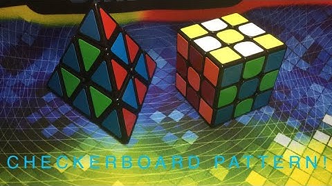 CHECKERBOARD PATTERN ON THE PYRAMINX!