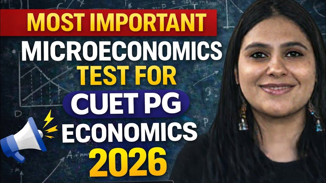 FULL MICROECONOMICS TEST | CUET PG ECONOMICS 2026 | CUET PG ECONOMICS PREPARATION | CUET PG ECONOMIC