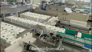 Semi automatic facial tissue paper bundle packing machine
