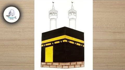 How to Draw Kaaba Drawing Easy | kaaba Drawing Tutorial || Makkah Drawing | Step by Step