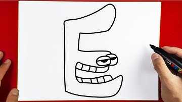 How to Draw ALPHABET LORE E