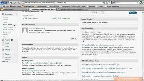 WordPress 3 Tutorial Part 1_ Introduction to the WordPress Dashboard 000WebHost FREE web hosting