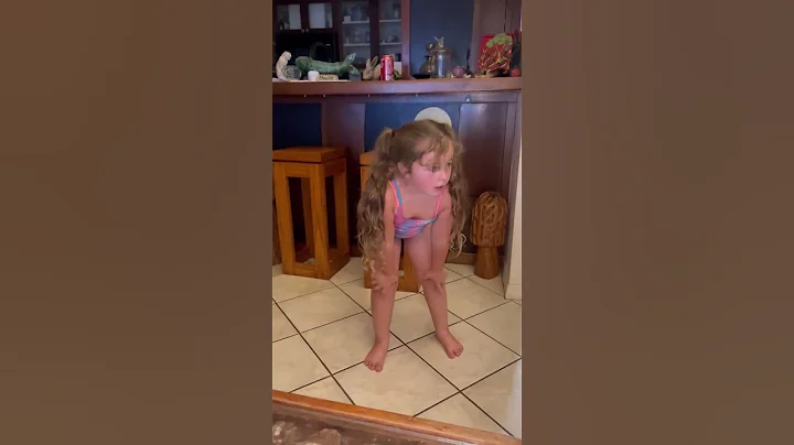 Harper is soo excited from shooting (watching) fir...